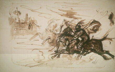 Delacroix: Faust kaj Mefistofelo